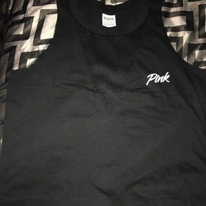 PINK Victoria's Secret Tops - Black Victoria’s Secret PINK CROP TOP TANK SZ S PINK Victoria's Secret Tops - Black Victoria’s Secret PINK CROP TOP TANK SZ S